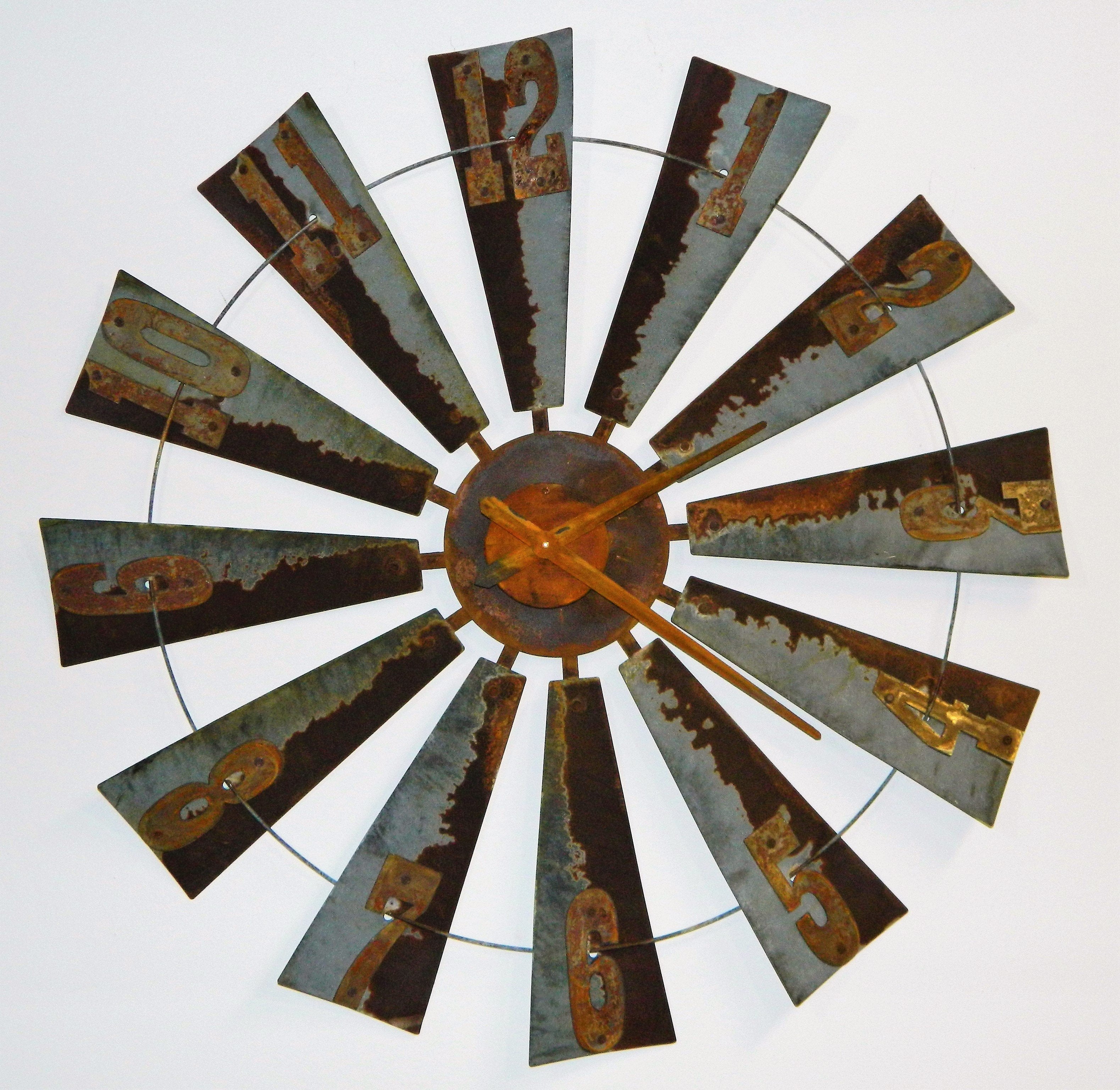 38 Inch Handmade FULL Windmill Clock
